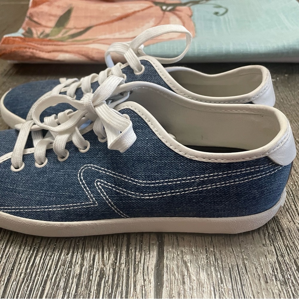 Rag&bone women’s court low top denim sneaker barely used (2x)